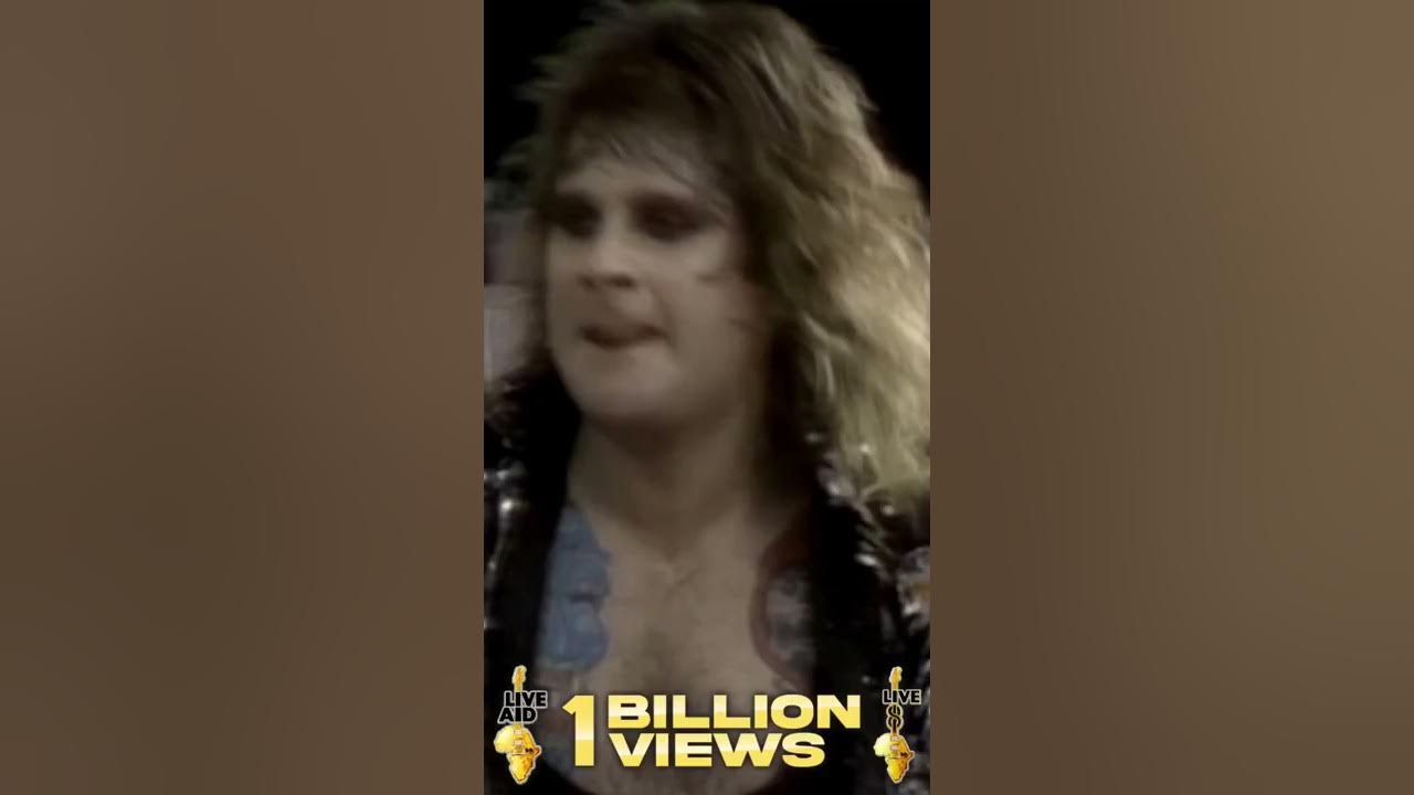 Black Sabbath feat. Ozzy Osbourne - Paranoid (Live Aid 1985) #shorts