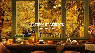 Relaxing Autumn By Window 🍁 Jazz Music Background & Cozy Little Corner Cafe Shop Ambience screenshot 2