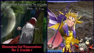 [DFFOO Global] Dimensions End Transcendence Tier 2, Crucible 1. Gimped Emperor pulls thru!