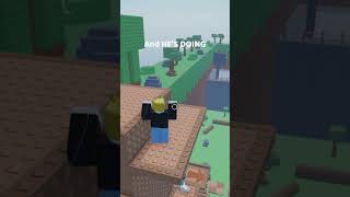 I THOUGHT MY REFLECTION WAS A DIFFERENT PERSON 💀#roblox    #shorts   #robloxrants