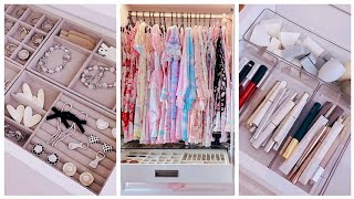 Relaxing Closet Makeover: Organize your Jewelry,Outfits,and Makeup Like a Pro | asmr organizing