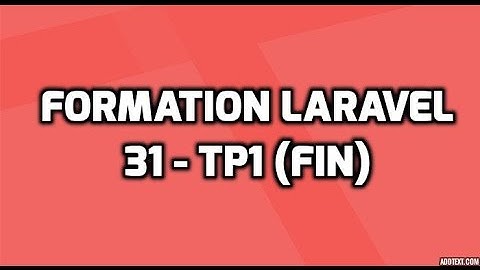 Formation Laravel 5 - 31 - Design (Raccourcisseur d