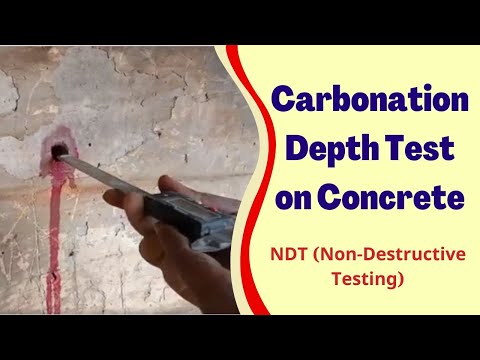 How to carry out Carbonation Depth Test on Concrete? || Carbonation on Concrete || NDT Test