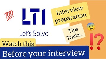 How to prepare for LTI interview | How to clear LTI interview | Larsen and Toubro Infotech interview