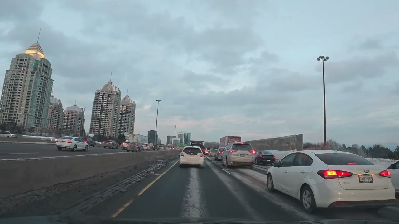 Toronto City Drive Winter