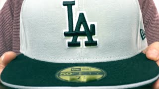 Dodgers '2T SPLIT TEAM-BASIC' Grey-Black Fitted Hat by New Era