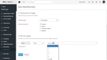 Email Alerts   Automation   Zoho Books