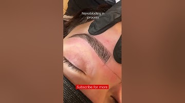 Nanoblading, Semi permanent makeup for the eyebrows #shorts #nanoblading #microblading #browsbyarti