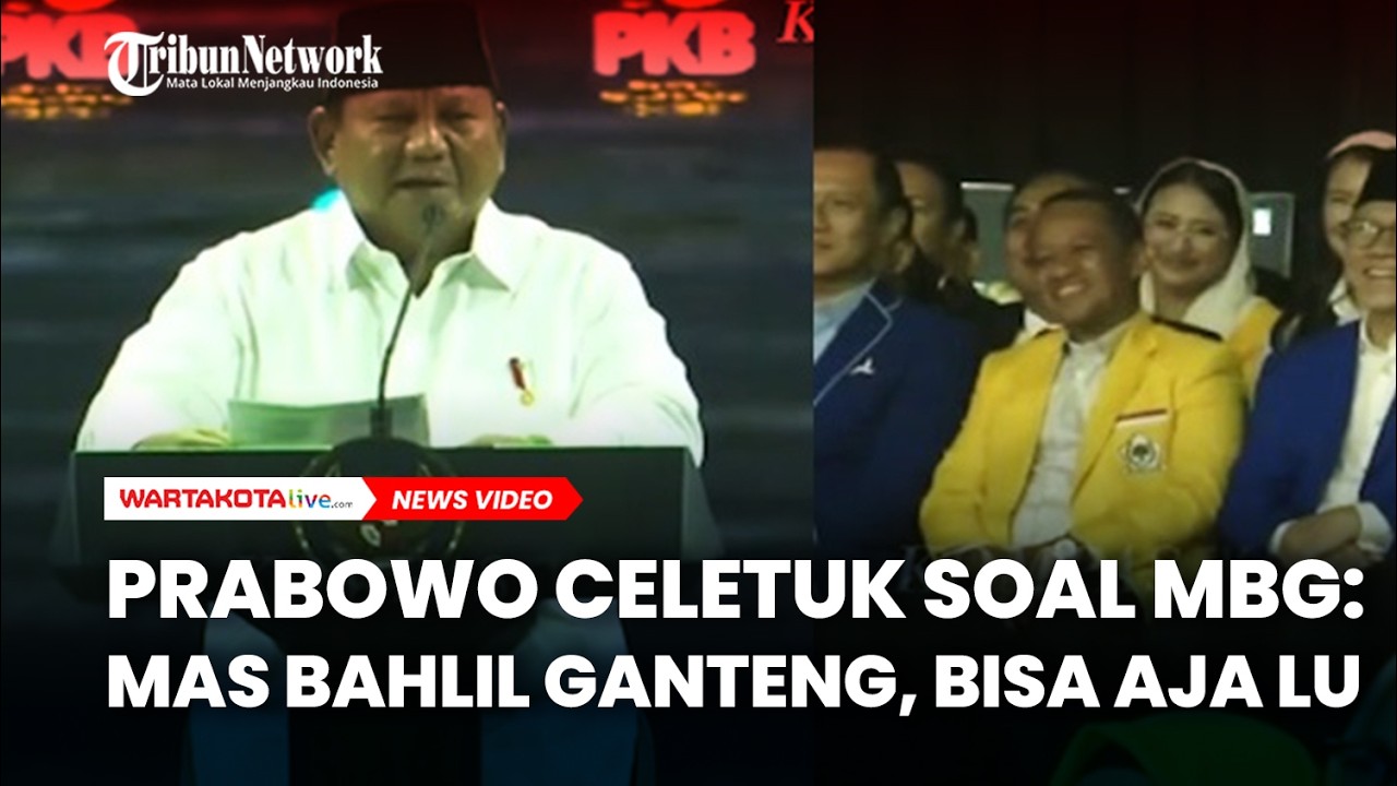 Prabowo Celetuk soal MBG: Mas Bahlil Ganteng, Bisa Aja Lu
