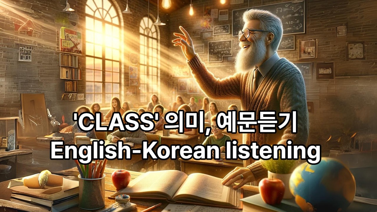 class 뜻·예문 사전 통째로 듣기 (반복 학습용)