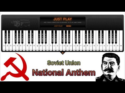 Soviet Union - National Anthem [Virtual Piano Cover] - YouTube