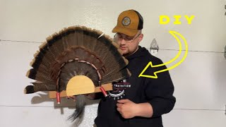 HOW TO : Mount a Turkey fan  DIY Turkey Taxidermy ! ( Eastern Turkey )