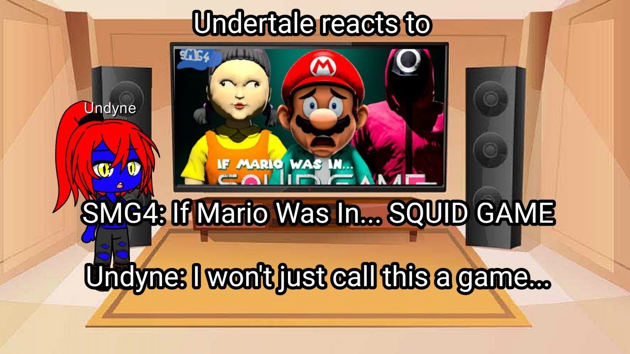 Undertale reacts to SMG4: If Mario Was In.... SQUID GAME