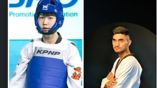 PRASHANT RANA 🔵 VS PARK TAE JOON 🔴 at Asian taekwondo championship 2024  #asian #taekwondo #fighter