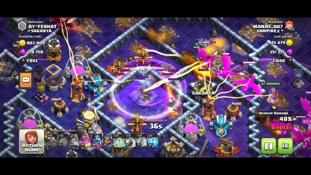 Clash of clans all dragon with super minion CC