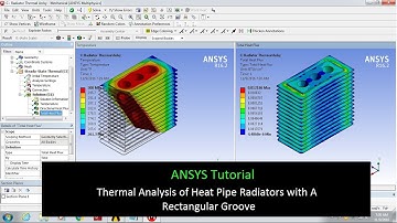 Thermal Analysis of Heat Pipe Radiators with A Rectangular Groove - ANSYS tutorial - 2018