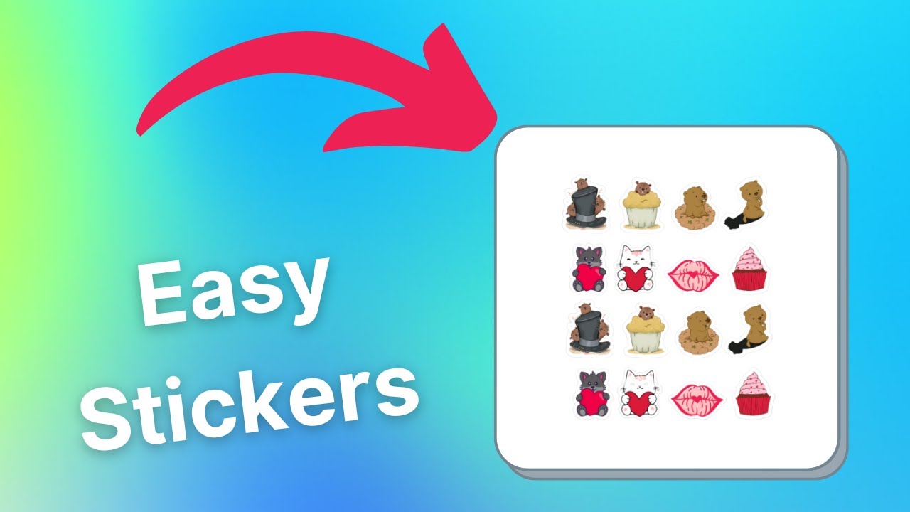 Cricut Craft with Me: How to Make Easy Sticker - YouTube