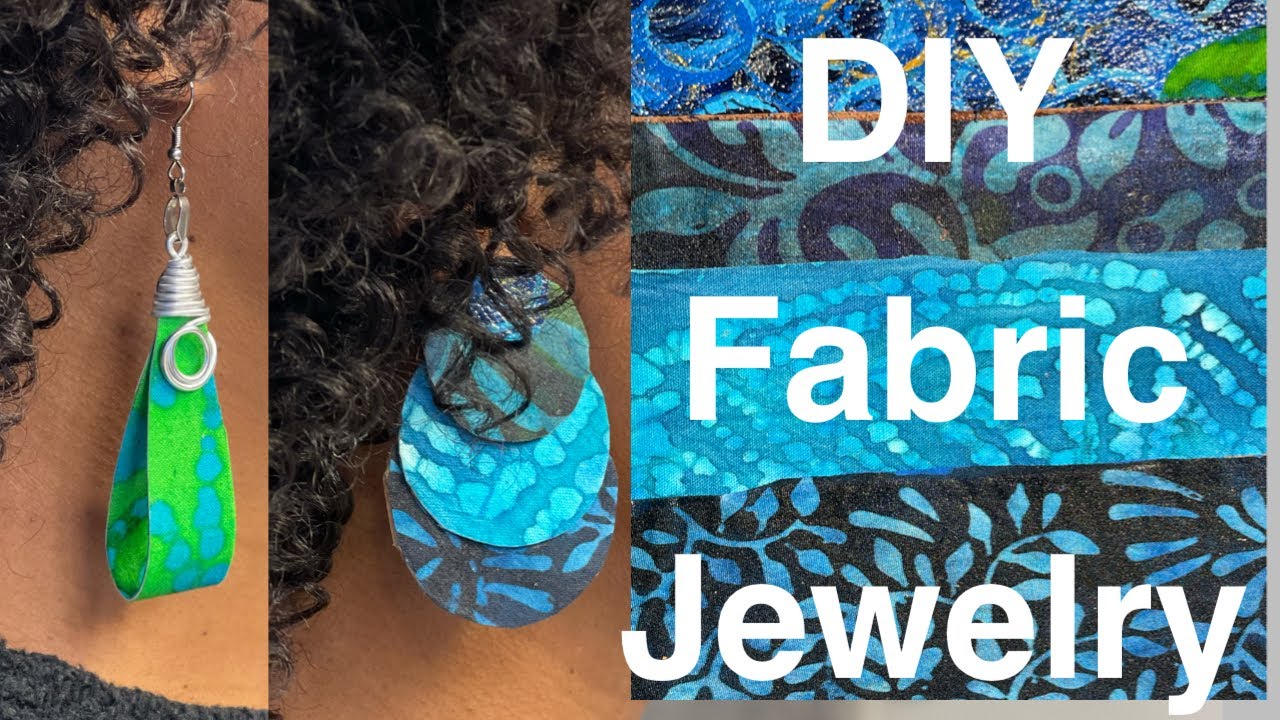 How to make Fabric Jewelry diyhow to make fabric jewelry YouTube