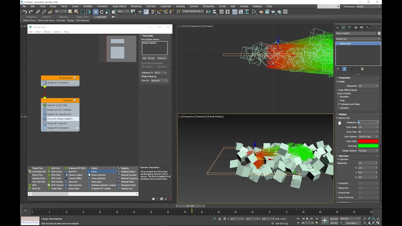 3ds Maxではじめるエフェクト制作 第1回 Particle Flow 基礎 Capture 1 Youtube