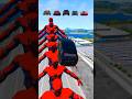 Spider-man is getting bigger and bigger vs Cars jump over them #0047