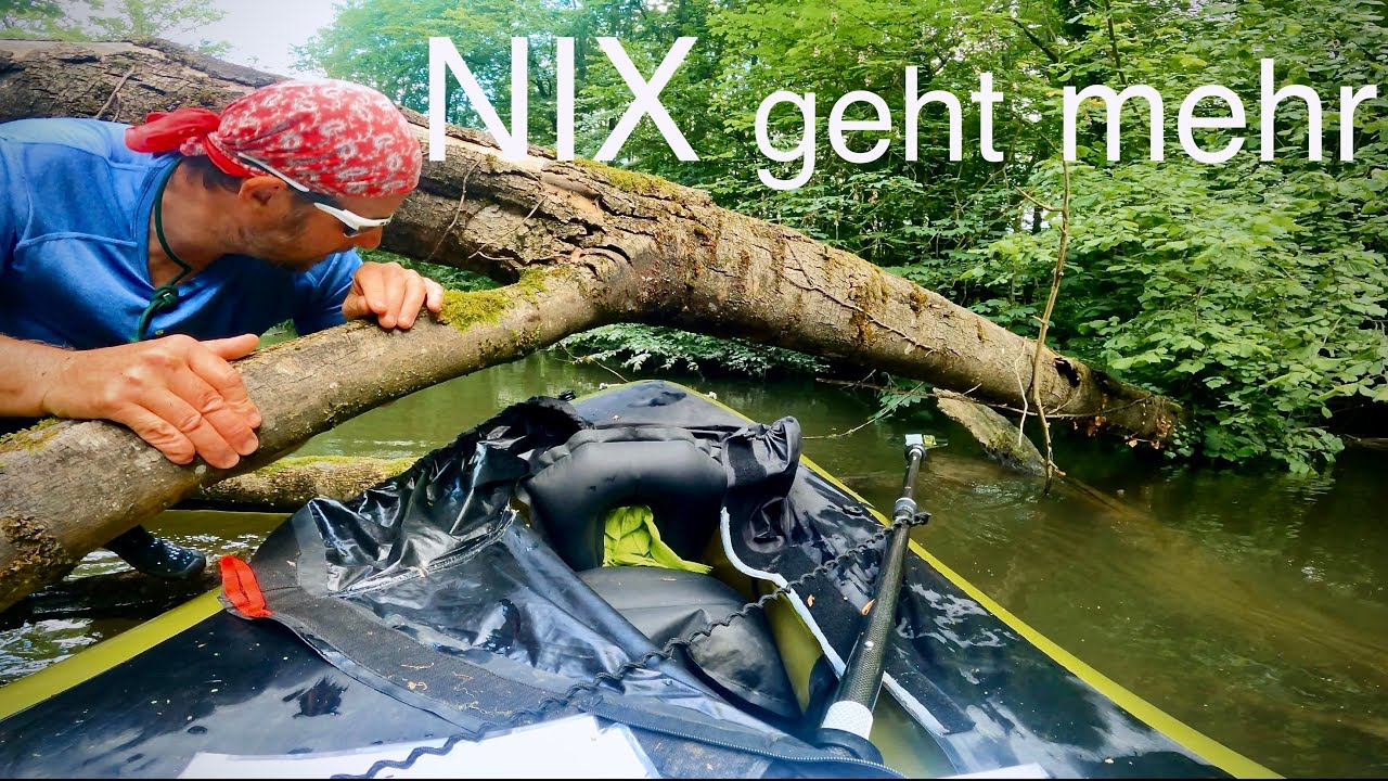 PACKRAFT TOUR Dschungel im ersten  Altrhein Deutschlands -- Michelsbach Chaos