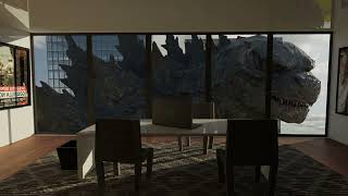 [Blender] Building POV Of Godzilla