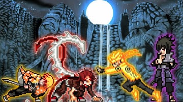 Tanjiro (Zeed) OP (New) & Zenitsu Chaos OP VS Naruto V2 Op & Sasuke Indra OPin Jump Force Mugen