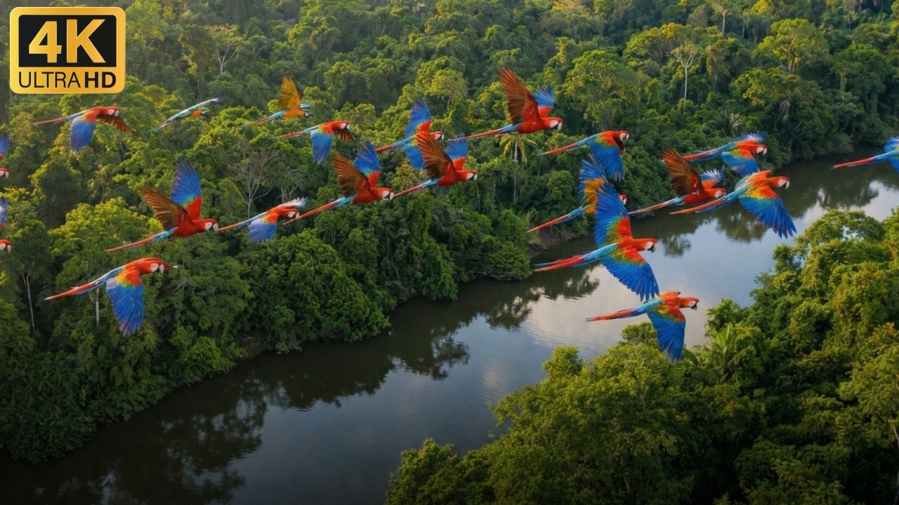 Wild animals of the Amazon rainforest – birds, jaguars and exotic animals in 4K”