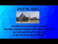 July 26 hays fpc worship service