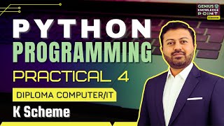 If, If-Else & Nested If Statements in Python | Python Practical No. 4 | Diploma K Scheme Semester 4
