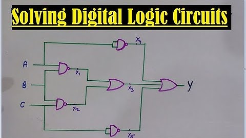 Solving Digital Logic Circuits - Demorgan