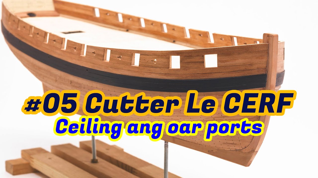 #5 - French cutter Le CERF (1779-1780) - Ceiling and oar ports ...