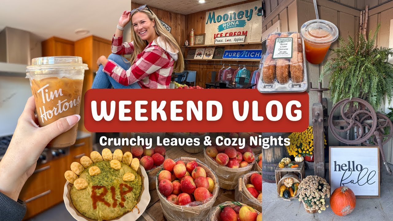 Осенний видеоблог выходного дня 🍎🍁 Сидровая мельница, уютная ночевка, подборка осенней одежды + м...