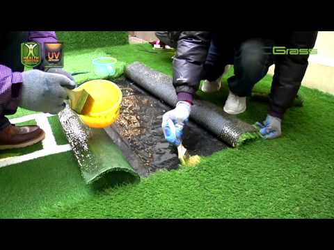كيفية تركيب العشب الصناعي في الحديقة بواسطة CCGrass