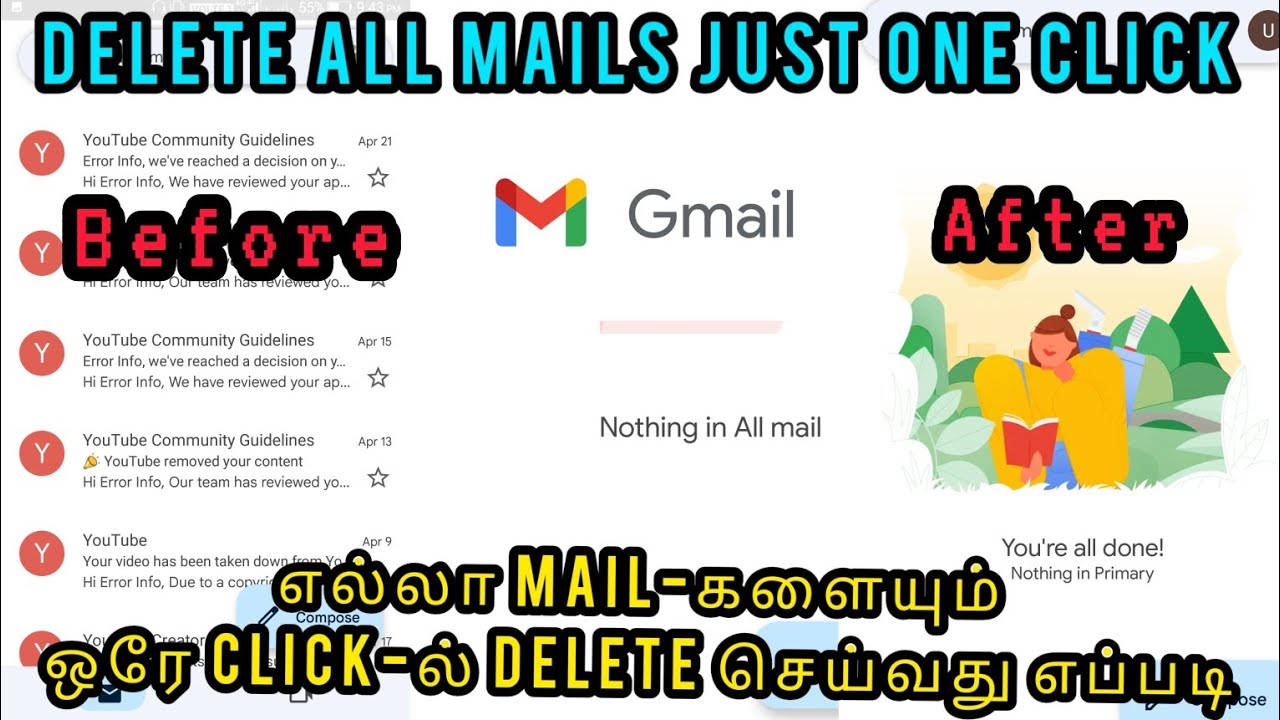 How to Delete all Mails on Gmail 2023 | Clear all mails |delete all mails kaise kare  | Gmail