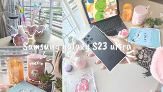 unboxing samsung galaxy S23 ultra| kawaii| unboxing and set up|