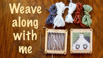 Mini house weave along -- Step by step guide (the Dunfermline Tapestry)