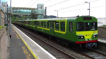 IE 8300 Class Dart Train number 8327 - Killiney Station, Dublin