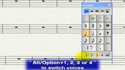 Sibelius L2 Multiple Voices Tutorial