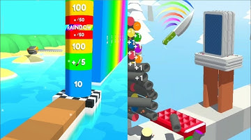 Flying Cut Vs Slice it All! Gameplay Android & Relaxing sounds ASMR