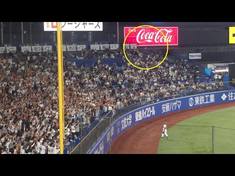 巨人 若林楽人 同点ホームラン 第1号　ヤクルト vs 巨人　2025年4月20日(日) 神宮球場