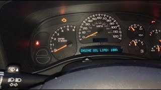 How to reset oil percentage on your 2003 Chevy Suburban