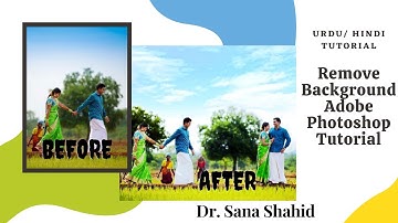 How to remove background using Layer Mask | Adobe Photoshop Urdu/Hindi Tutorial