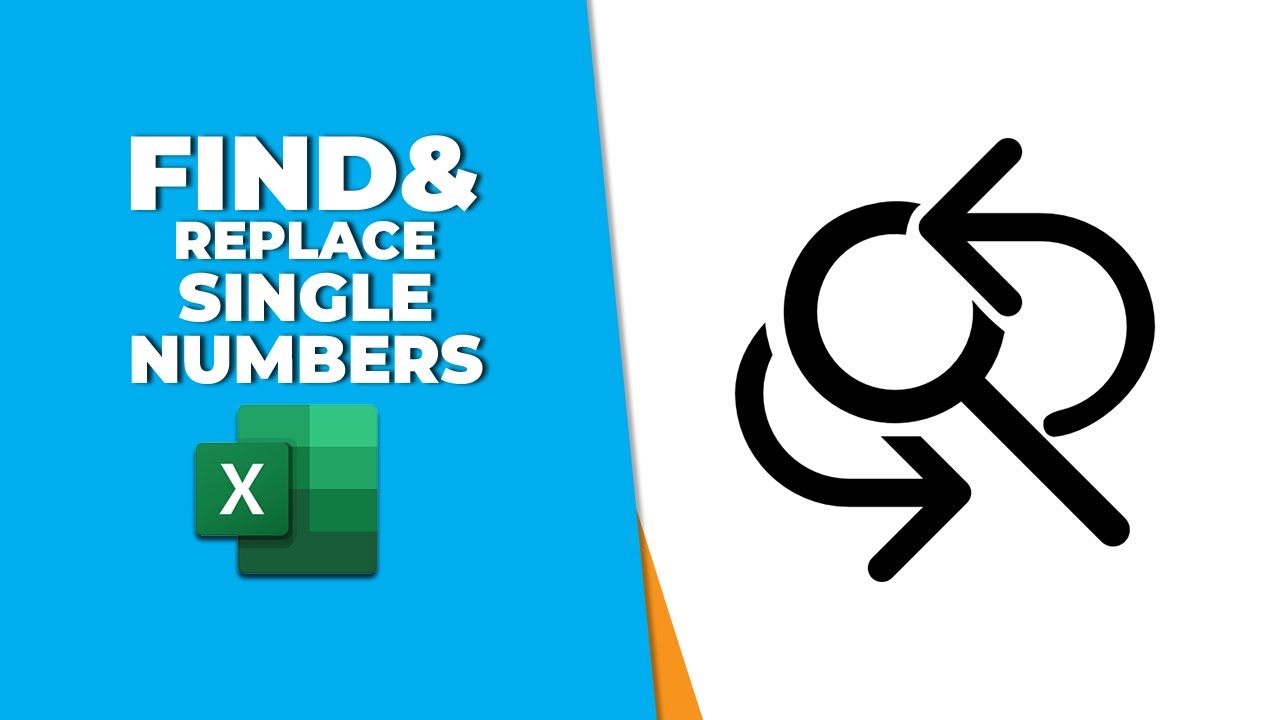 Replacing Numbers How to find and replace a single number in excel - YouTube