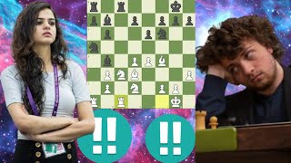2907 Elo chess game | Hans Niemann vs Tania Sachdev