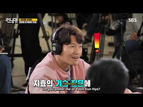 Ji Hyo asked Jong Kook, "Do you prefer me or Yoon Eun Hye?" - Running Man Ep 582