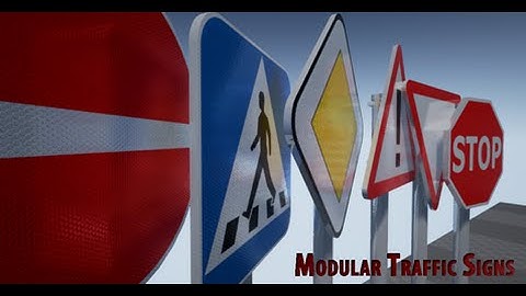 UE4 - Modular Traffic Signs 1.0.0