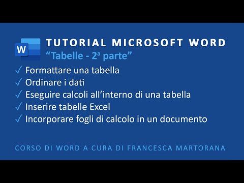 WORD | Office 365 - Tutorial 8: Tabelle in Word 2pt.