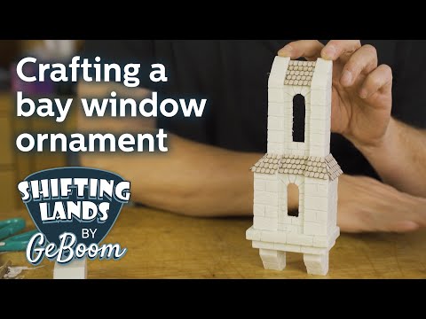 Crafting a Medieval Bay Window Ornament in 50 Minutes (Let's build in silence)