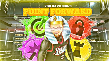 THE BEST SHARPSHOOTING POINT FORWARD BUILD IN NBA2K22!! *BEST COMP* POINT FORWARD BUILD!!